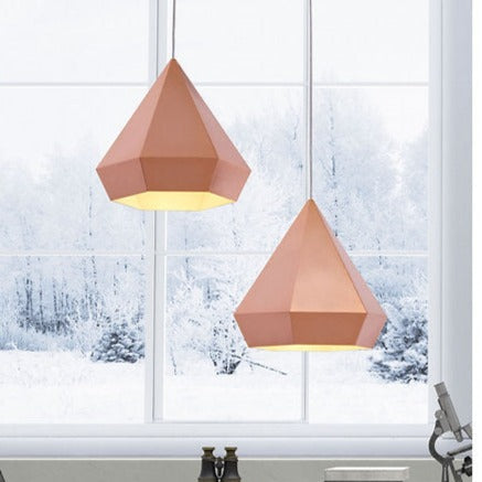 Lámpara colgante cobre