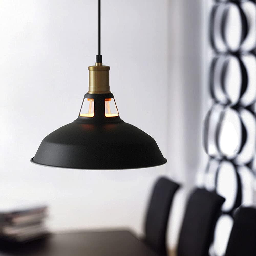 Lámpara colgante vintage negra