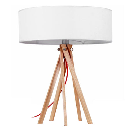 Lámpara sobremesa madera