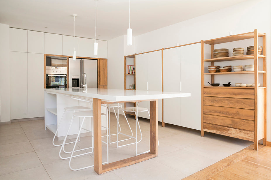 Lámpara colgante blanca con LED incorporado