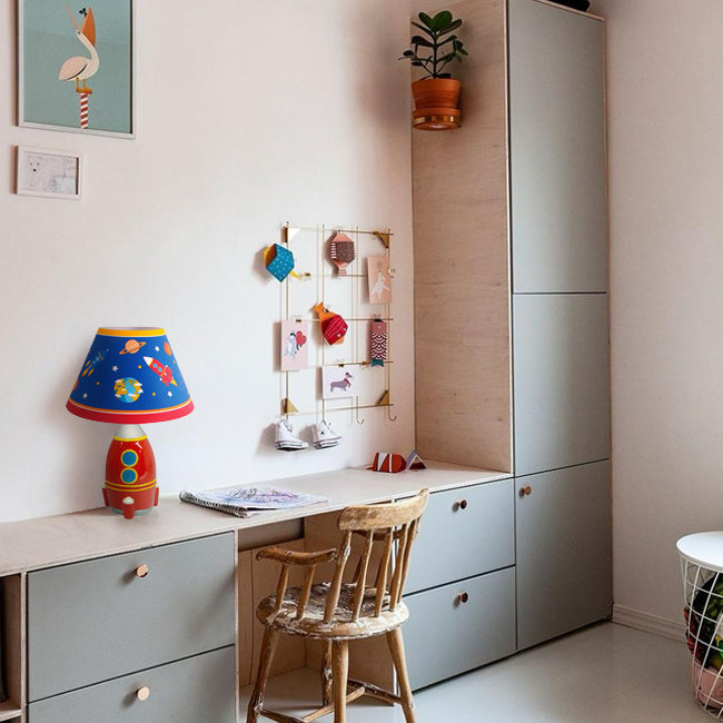 Lámpara sobremesa infantil cohete