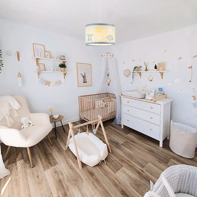 Lámpara colgante celeste