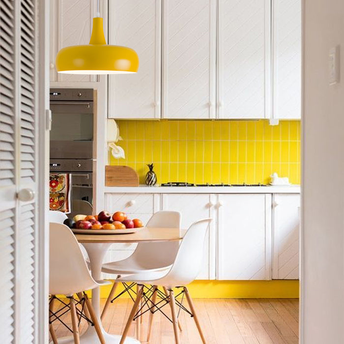 Lámpara colgante amarilla