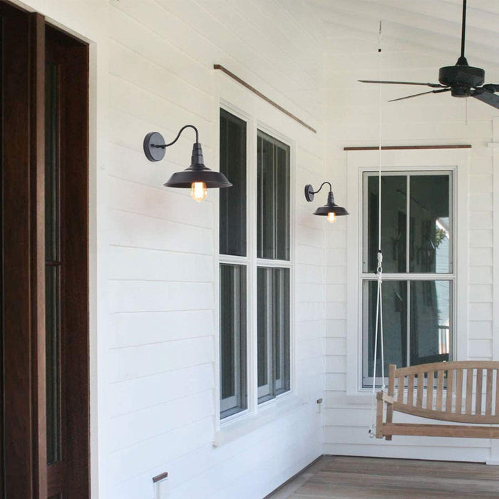 Lámpara aplique vintage negro