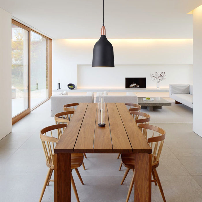 Lámpara colgante negro cobre