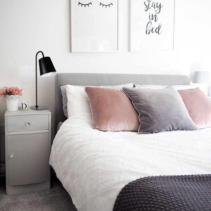 Lámpara sobremesa negra