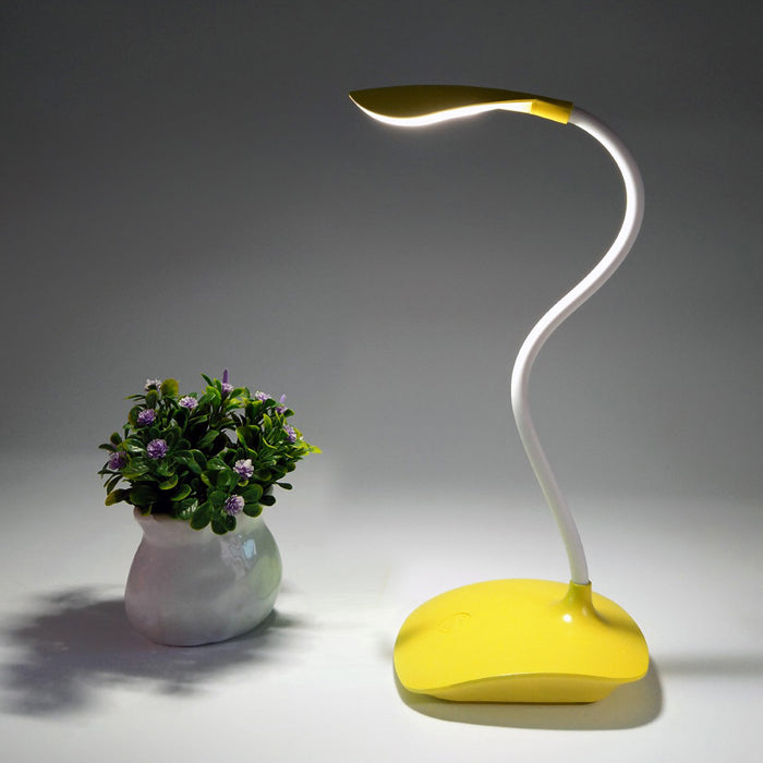 Lámpara sobremesa LED amarilla