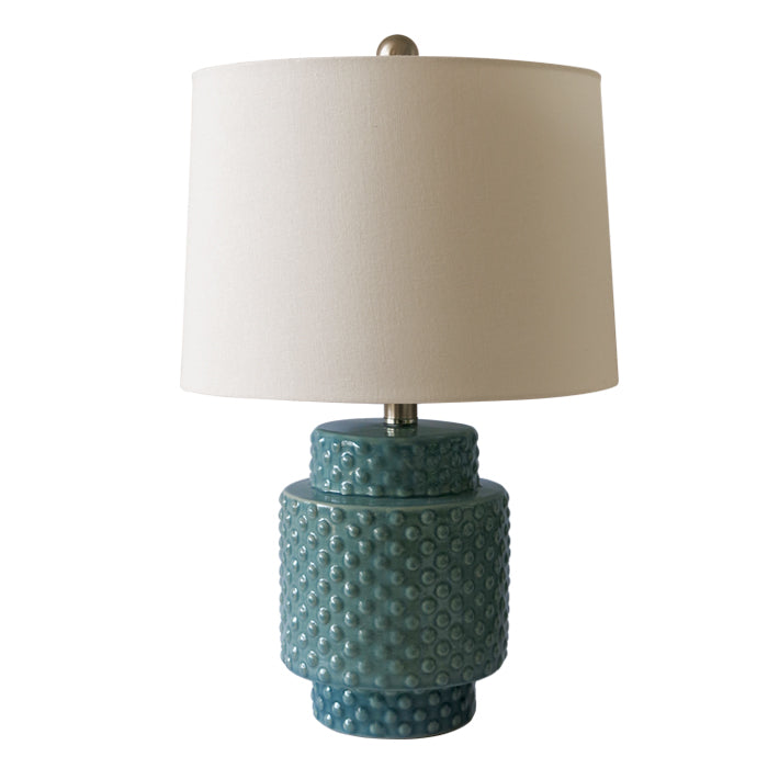 Lámpara sobremesa cerámica turquesa