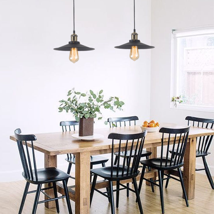 Lámpara colgante vintage negra