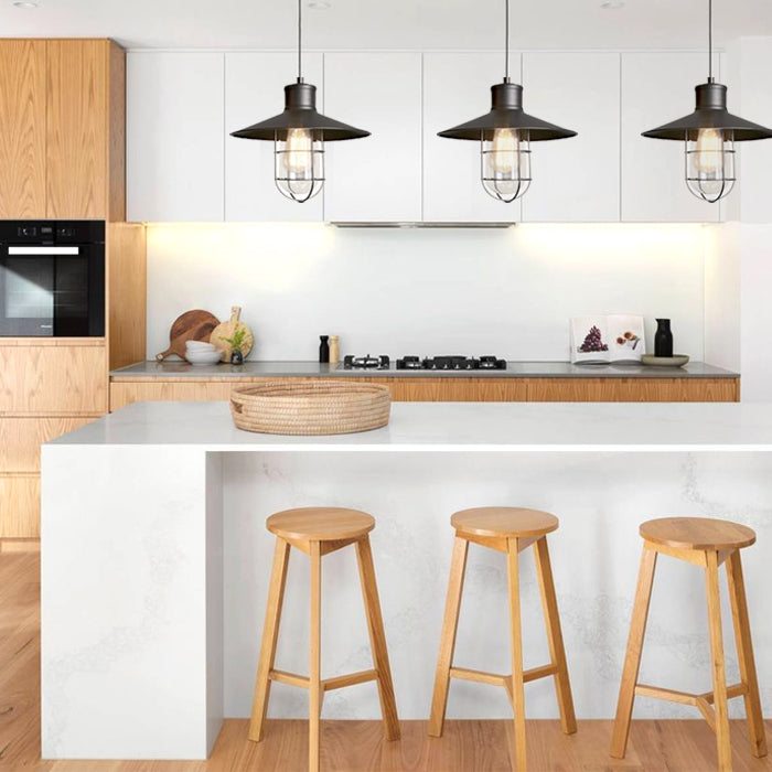 Lámpara colgante vintage negra