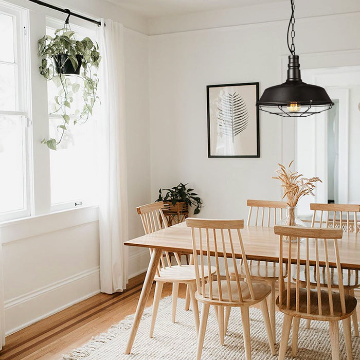 Lámpara colgante vintage negra