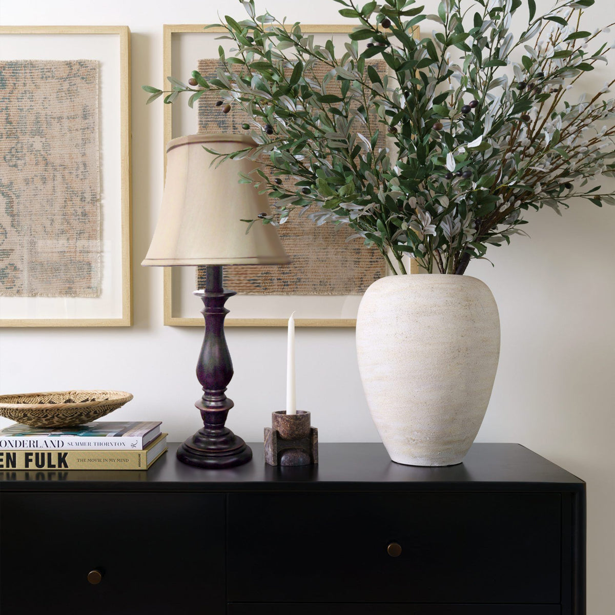 Lámpara de sobremesa clásica negro envejecido