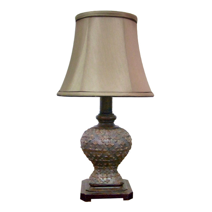 Lámpara de sobremesa clásica gris envejecido