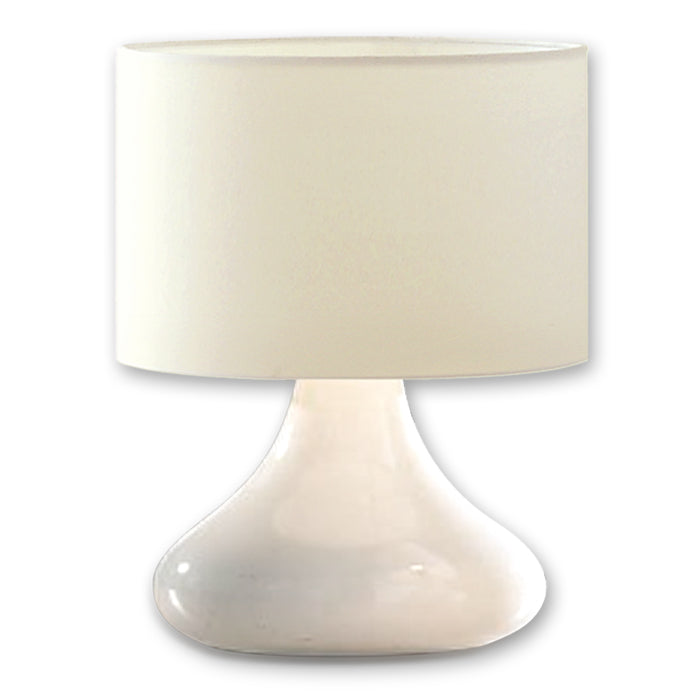 Lámpara de sobremesa cerámica beige