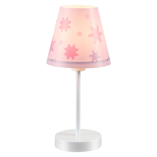 Lámpara sobremesa rosa