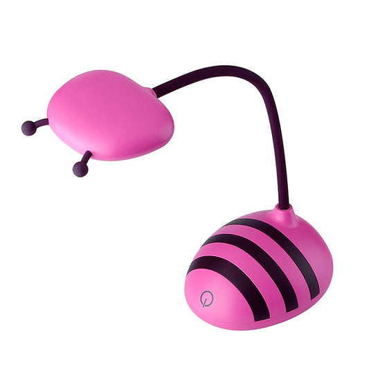 Lámpara sobremesa abeja rosa LED