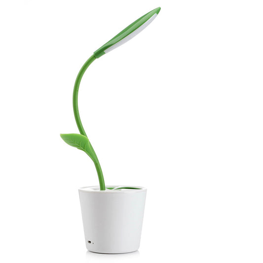 Lámpara sobremesa planta verde oscuro LED