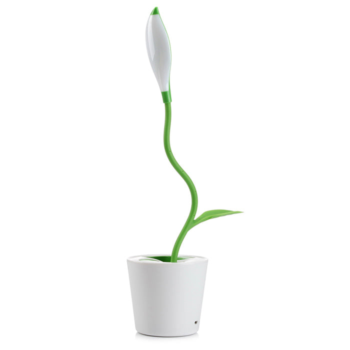 Lámpara sobremesa planta verde oscuro LED